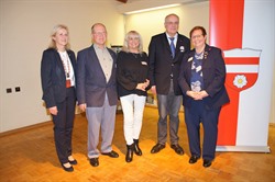 v. l.: Bürgermeisterin Meike Moog-Steffens, Klaus-Dieter Fiedler, Gisela Dietrich, Wolfgang Eimer und Friederike Langer